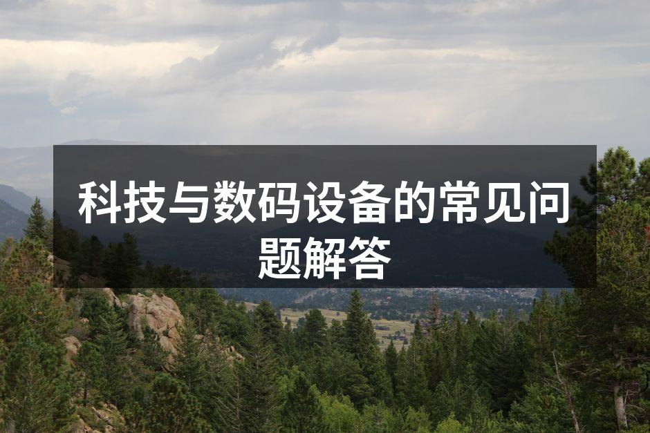 电子设备的多样选择